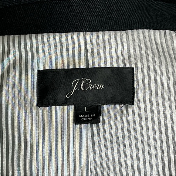 J. Crew Schoolboy Women’s Black Polyester Blazer Black Size L Preppy Officecore - Picture 4 of 11